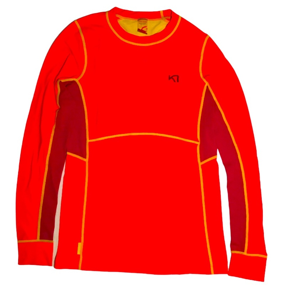 Médium Kari Traa neon orange w/yellow Base Layer
